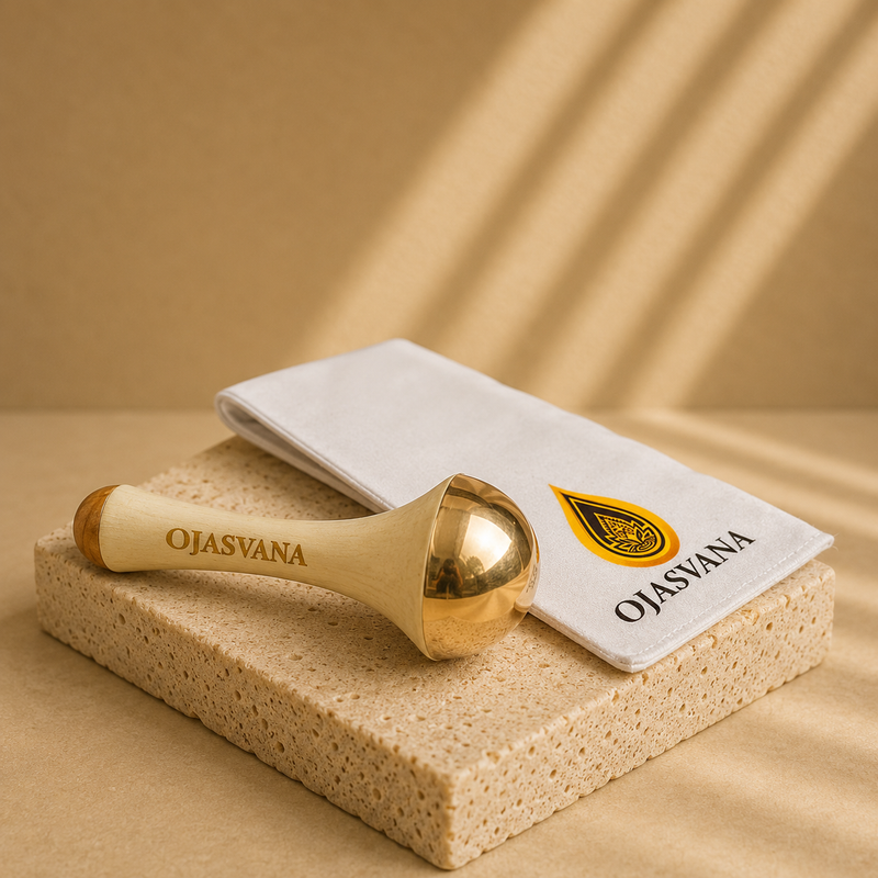 OJASVANA Kansa Wand – Premium Ayurvedic Body Massage Tool