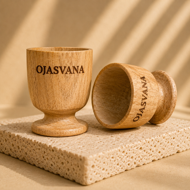 OJASVANA Wooden Eye Bowls – Premium Ayurvedic Eye Care Accessories
