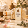 OJASVANA Natural Loofah Set – Premium Exfoliating Bath Loofah (Pack of 3)