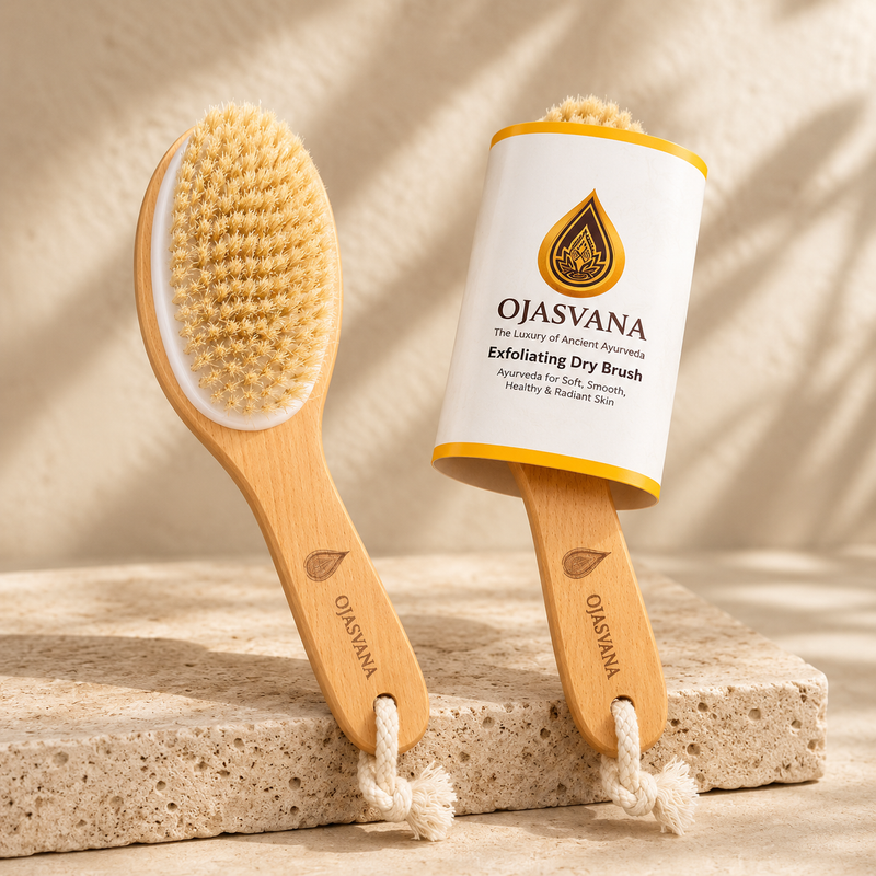 Premium Dry Brush – Ayurvedic Body Exfoliation & Massage Brush